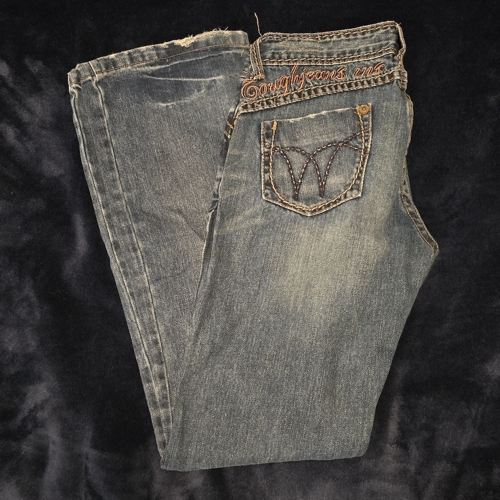 Tough Jeansmith Vintage Classic Denim Straight Leg Jeans Size 28 Y2K Low Rise